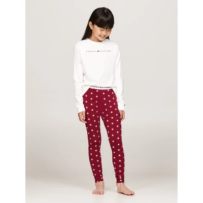 Abbildung von Tommy Hilfiger Print Nachtwäsche Set für Kinder, Größe: 164 176, Ancient white