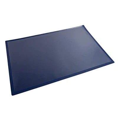 Abbildung von Exacompta 29782E Schreibunterlage Kreacover aus extra starkem Karton, Vorder und Rückseite PVC, perfekt für Büro Homeoffice, Format 37,5 x 57,5 cm, blau