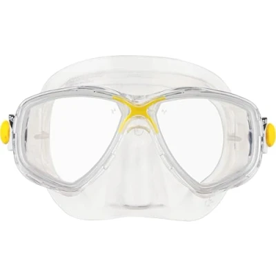 Abbildung von Cressi Marea Mask Tauchen und Schnorcheln Maske, Klar/Gelb, Einheitsgröße, Unisex