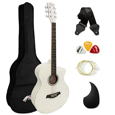 Abbildung von TIGER Akustikgitarre für Anfänger Weiß