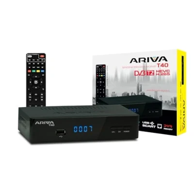 Abbildung von Ariva T40 Empfang von terrestrischem Fernsehen im DVB T2 Standard
