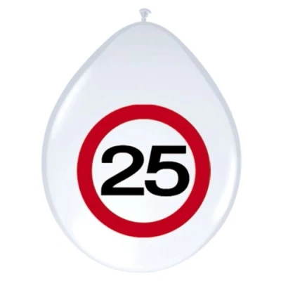 Abbildung von Ballon 25 Jahre Verkehrszeichen 8 Teile