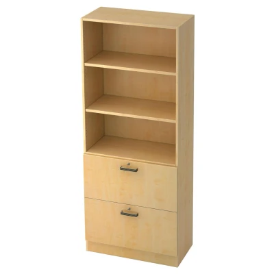 Abbildung von HAMMERBACHER Regalschrank 7300 SG, V7300/3/3/SG ahorn