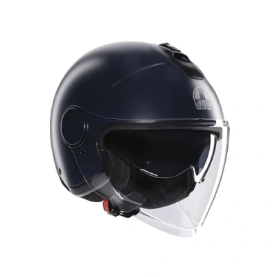Abbildung von AGV ETERES E2206, Unisex Jet Motorradhelm, Motorrad Helm mit Diebstahlschutzring, Anti Kratz und UV Visier, Technologie zur Sofortigen Schweißabsorption, Matt Ottanio, M