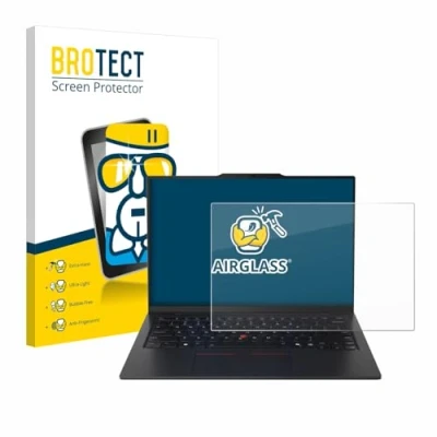 Abbildung von BROTECT Schutzglas für Lenovo ThinkPad X1 Carbon Gen 13 14&quot; Aura Edition Schutzfolie Panzer Folie Glas [Extrem Kratzfest 9H, Anti Fingerprint,