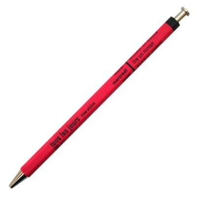 Abbildung von MARK&#039;S Days Tous les Jours Kugelschreiber aus Holz und Metall in der Farbe Pink mit einer 0,5mm Spitze, DAY BP1 PK