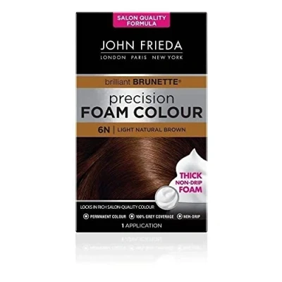 Abbildung von John Frieda Precision Foam Color Permanente Haarfarbe Nr. 6N Helles Naturbraun
