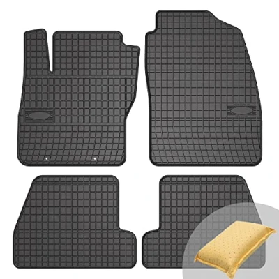 Abbildung von FROGUM EL Toro Gummimatten Ganzjähriges Set von Autofussmatte Auto Fußmatten für Ford Focus III 2010 2018 Beständiges Gummi Material 1,5cm Schutzkante
