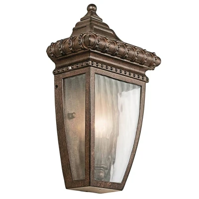Abbildung von Kichler KL VENETIAN7 S Wandleuchte Venetian Rain 1xE14 H:29,8 L:9,5 B:17,1 IP44