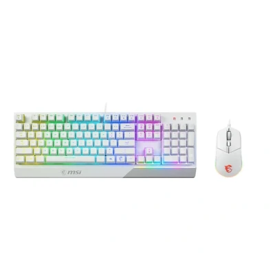 Abbildung von MSI Vigor GK30 Combo DE Layout, weiß Tastatur und Maus Set