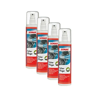 Abbildung von SONAX 4X 03830410 TiefenPfleger Seidenmatt KunststoffReiniger 300ml