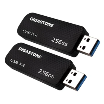 Abbildung von GIGASTONE 256 GB Z30 USB 3.2 Gen 1 Flash Laufwerk, bis zu 80 MB/s Lese, kappenloses einziehbares Design, zuverlässige Leistung und langlebig, kompatibel mit 2.0/USB 3.0/USB 3.1 Schnittstelle
