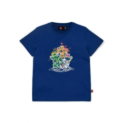 Abbildung von Lego Ninjago T Shirt für Kinder Kurzarm Jungen 100% weicher Baumwolle 104 Dunkelblau