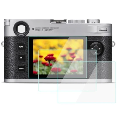 Abbildung von YRTIYO Glas Displayschutzfolie kompatibel für Leica M11 Digitalkamera, 9H gehärtetes Glas, Anti Kratzen, Bläschen, Staub, 3 Stück