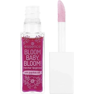 Abbildung von Essence BLOOM BABY, BLOOM! Nectar Lipgloss with Jojobaöl Nr. 01 Hibis kiss Inhalt: 9ml Shiny mit Vitamin E