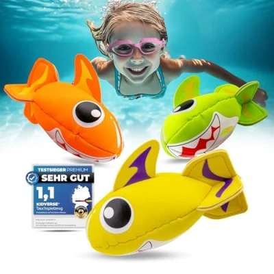 Abbildung von KIDVERSE Tauchtiere für Kinder Geprüftes Wasserspielzeug Neopren Tauchspielzeug Buntes Schwimmbad Spielzeug zum Tauchen Lernen Pool (Raketen)