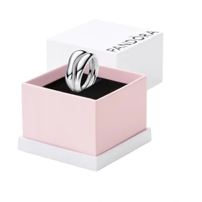 Abbildung von PANDORA Essence Organisch Geformte Stacking Ringe aus Sterling Silber, Größe: 58, 193264C00 58