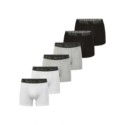 Abbildung von Phil &amp; Co. Berlin PACK OF 6 Panties blackgreywhite, Herren, Größe: Medium, Black grey white