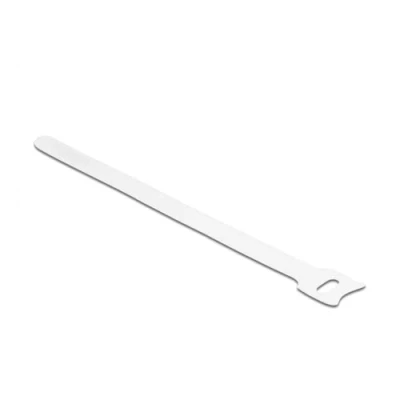 Abbildung von Delock Klett Kabelbinder L 200 x B 12 mm weiß 10 Stück
