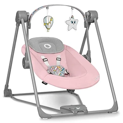 Abbildung von lionelo Babyschaukel OTTO, Spielzeug Karussell, Sicher und stabil, Wippfunktion, 0+ bis 9 kg