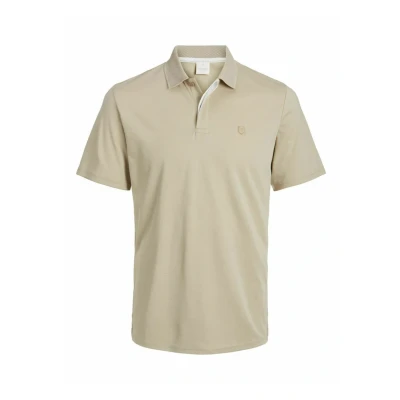 Abbildung von Jack &amp; Jones Premium Einfarbig Poloshirt, Herren, Größe: XL, Fields of rye
