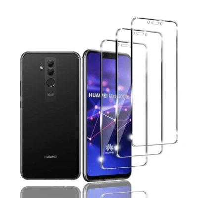 Abbildung von Zicurz 3 Stück Schutzglas für Huawei Mate 20 Lite, Panzer Schutz Glas, Schutzfolie, HD Displayschutz, Blasenfrei, Lite