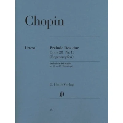 Abbildung von Prélude Des dur op. 28 Nr. 15 (Regentropfen): Instrumentation: Piano solo (G. Henle Urtext Ausgabe)