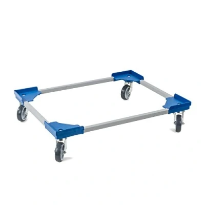 Abbildung von aidB Transportroller Variabel 800x600 Gummiräder 4 Lenkrollen Blau