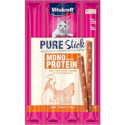 Abbildung von Vitakraft Pure Stick 4x5 g Katzensnack Huhn...