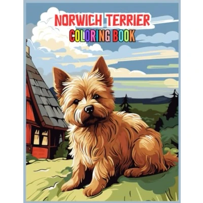 Abbildung von Norwich Terrier Serenity Coloring Book: Tranquil Scenes For Relaxation Pages Adults