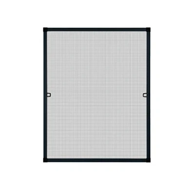 Abbildung von APANA Fenster Fliegengitter mit Alurahmen &amp; Fiberglasgewebe Insektenschutz umlaufender Bürstendichtung Fliegennetz Montage ohne Bohren (Maßanfertigung bis 40 x 60 cm Anthrazit)