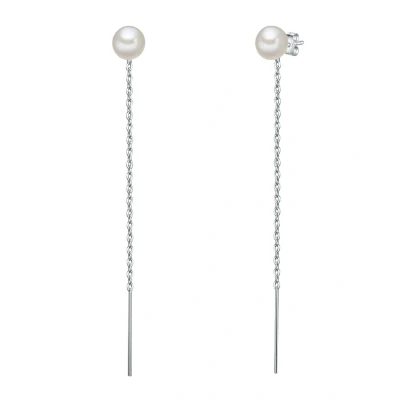 Abbildung von Valero Pearls SÜSSWASSER Zuchtperlen Ohrringe, Damen, Größe: One Size, Silber
