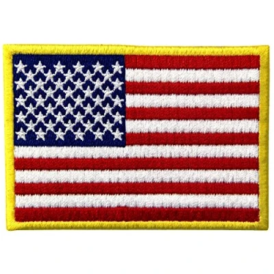 Abbildung von EmbTao Amerikanische Flagge USA Vereinigte Staaten von Amerika Staatswappen Bestickter Aufnäher zum Aufbügeln/Annähen