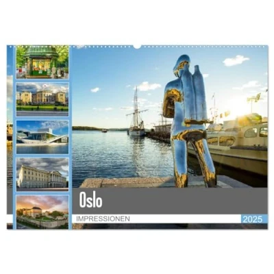 Abbildung von Oslo Impressionen (Wandkalender 2025 DIN A2 quer), CALVENDO Monatskalender