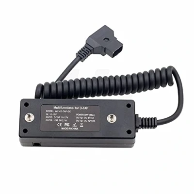 Abbildung von HangTon D TAP Power Splitter 1 bis 4 P USB DC Adapter Konverter, 1/4 &#039;&#039; Schraubbefestigung für V Lock Batterie und Kamera (4D DC)