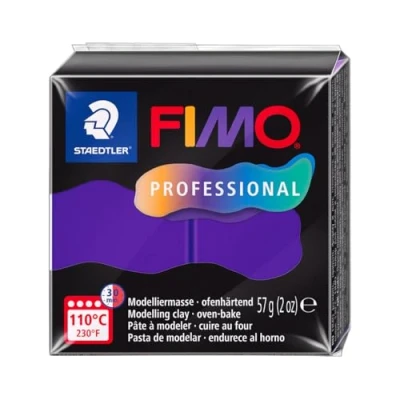 Abbildung von STAEDTLER FIMO professional 8040 ofenhärtende Modelliermasse, speziell für Profis und Künstler, Einzelprodukt lila, 6