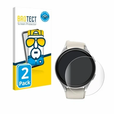 Abbildung von BROTECT 2 Stück Full Cover Schutzfolie für Hama 8900 (42 mm) Screen Displayschutz Folie [3D Curved, Anti Fingerprint, Kristall Klar]