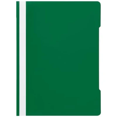 Abbildung von Conipa® 25 x Schnellhefter Grün DIN A4 (Set) mit Beschriftungsfeld PP Kunststoff (Plastik) Hefter &amp; Mappe für Schule Büro (stabil) Heft Mappen Organisation (PVC frei) transparentes Deckblatt