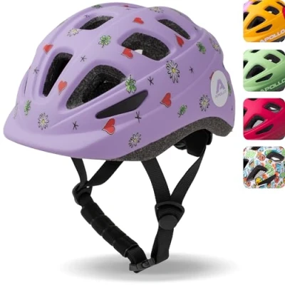 Abbildung von Apollo Kinder Fahrradhelm, Helm für &amp; Jugendliche, Multisport Helm, Fahrradhelm Mädchen, Jungen, Kinderhelm ab 3 Jahre, Verstellbarer Größe 48, Fahrrad Roller