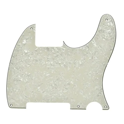 Abbildung von Kaish Pickguard / Schlagbrett für Fender Esquire, blanki, ohne Tonabnehmer, 5 Löcher, Farbe: Aged Pearl