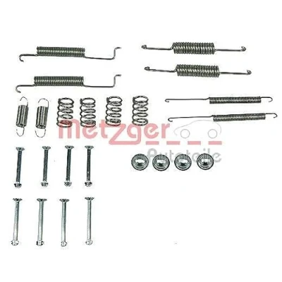 Abbildung von METZGER 105 0569 Zubehörsatz, Bremsbacken VOLKSWAGEN: Lupo / 3L, GOLF 2, Polo III Schrägheck, AUDI: A2, 80 B2, SEAT: Arosa, Cordoba I Limousine