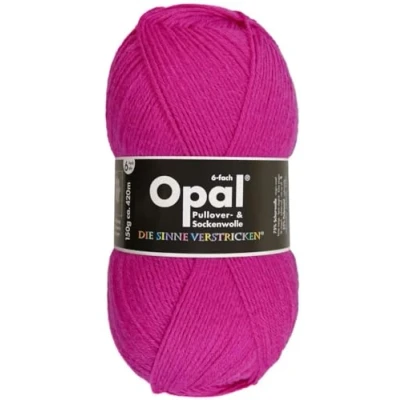 Abbildung von 150 g, Opal Uni Farbe 7901 pink, 6 fach, Brandneu, Sockenwolle, Strumpfwolle