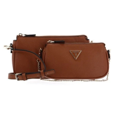 Abbildung von GUESS Women Noelle DBL Pouch Crossbody Bag, Leichter Cognac