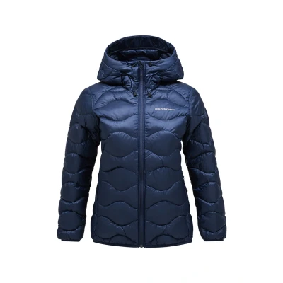 Abbildung von Peak Performance Helium HOOD Daunenjacke, Damen, Größe: Large, Dunkelblau