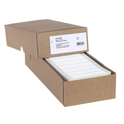 Abbildung von HERMA 8210 Computeretiketten endlos, 88,9 x 23,0 mm, 1 bahnig, 6000 Stück, selbstklebend, Endlosetiketten Aufkleber mit Führungslochrand, matt, blanko Papier Computer Etiketten, weiß