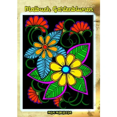 Abbildung von Malbuch Gartenblumen: Ein inspirierendes Buch voller Blumen zum Ausmalen Malheft für Erwachsene und Senioren