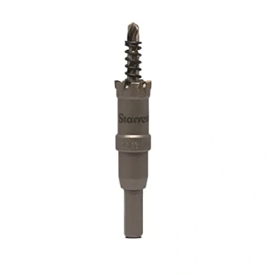 Abbildung von Starrett Hartmetall Lochsäge CTD18 TCT Tiefschnitt für Metall Edelstahl Eisen Aluminium 18mm