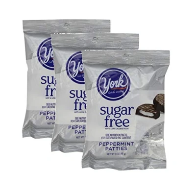 Abbildung von York Peppermint Patties, Sugar Free, 3 ounce Packages (Pack of 3) by
