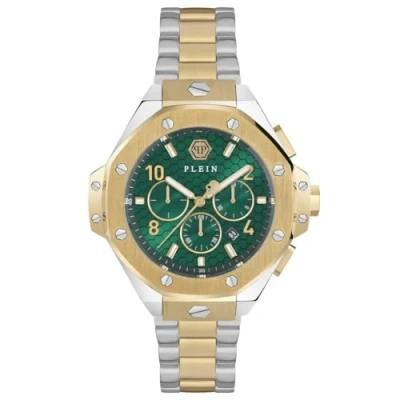 Abbildung von Philipp Plein PWPRA0324 Herrenuhr Chronograph Royal Bicolor/Grün