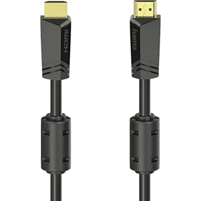 Abbildung von Hama High Speed HDMI™ Kabel, Stecker Stecker, 4K, 10m vergoldet HDMI HDMI, (1000 cm), Ethernet Kabel